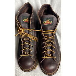 Thorogood 11 D Lace-to-Toe Wedge Sole Roofer Boot 814-4000 Made In USA NWOT